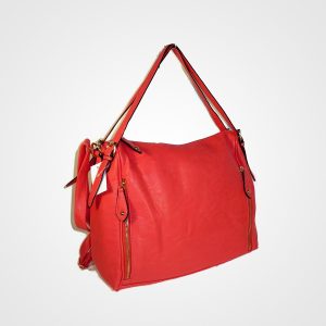 کیف قرمز چرم