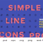 آیکون های خط ساده PRO
