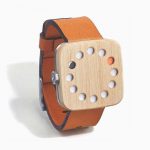 ساعت طرح چوب